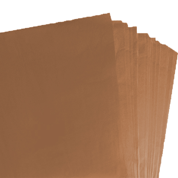 100 Sheets of Brown Acid Free Tissue Paper 500mm x 750mm ,18gsm